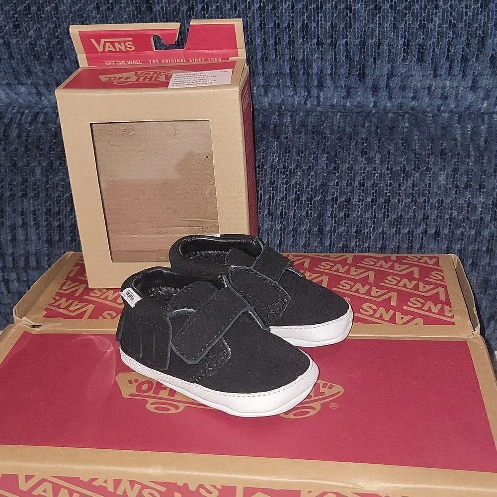 New Vans Chukka V Moc Moccasin Crib Shoes Soft Bottom Fringe Size 3 • 3-6 month
